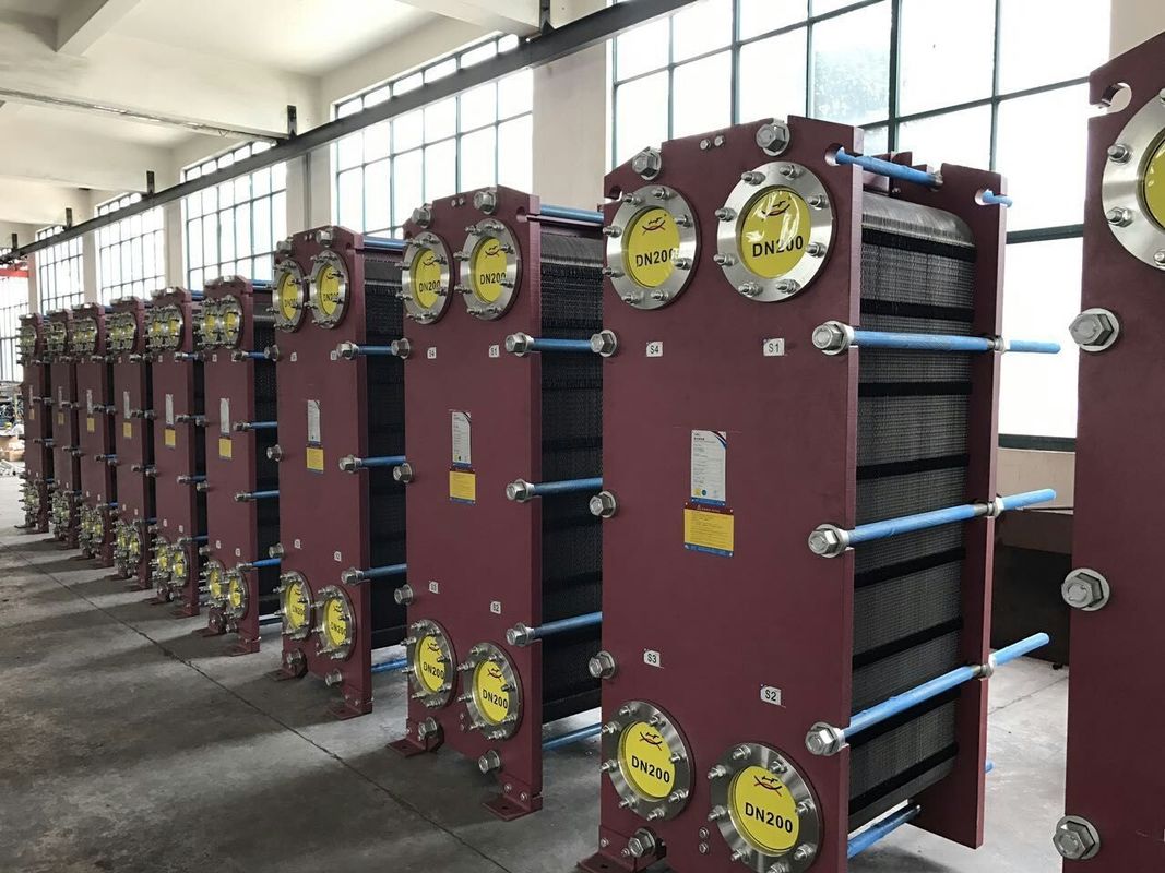 Commercial Gasket Phe Heat Exchanger For Sugar Industry Wide Flow Path